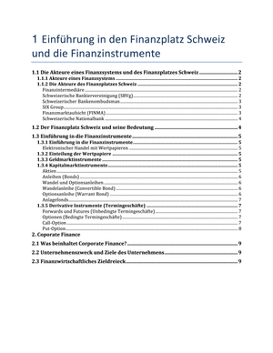 TOP Finance Zusammenfassung + Formelsammlung