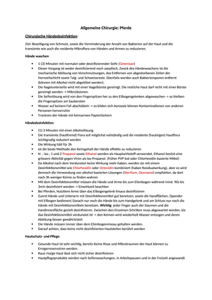 Allgemeine Chirurgie Pferde