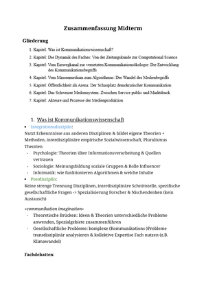 Zusammenfassung Midterm 2025