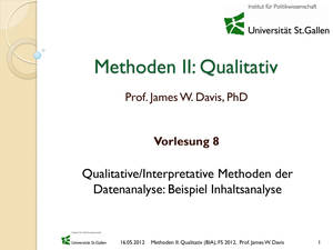 Methoden II alte Prüfung
