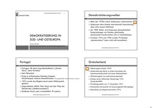 Möckli HS15: Demokratisierung Süd-/Osteuropa