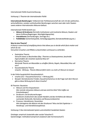 VT Internationale Politik