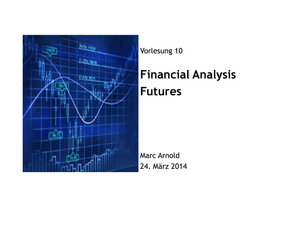 Financial Analysis Vorlesungsnotizen Vorlesung 8