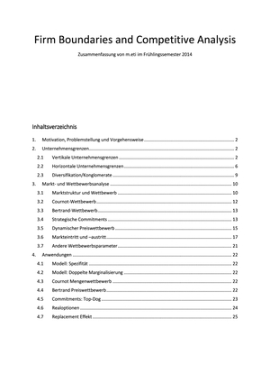 Firm Boundaries Zusammenfassung FS14