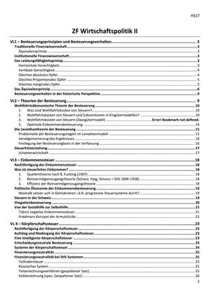 WiPo II Zusammenfassung HS17