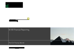 Financial Reporting Vorlesung 6 mit Notizen