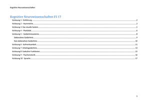 Kurzzusammenfassung_Kognitive_Neuro_FS17
