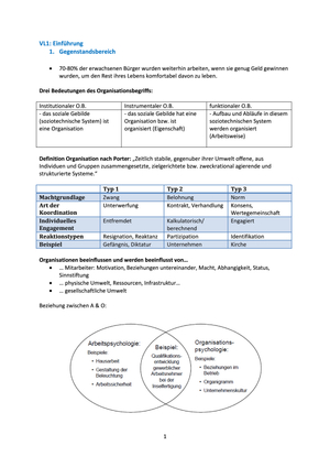 Zusammenfassung O HS2013