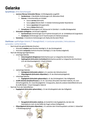 Gelenke