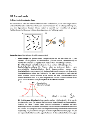 Physik Thermodynamik Zusammenfassung