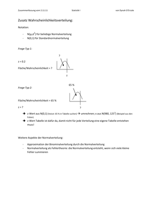 Zusammenfassung Stichprobe und Grundgesamtheit