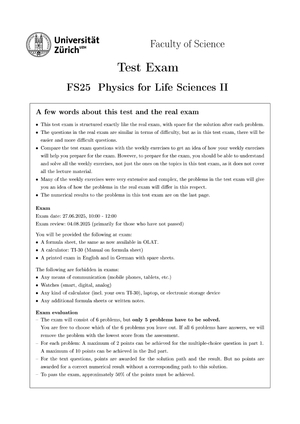 Test exam FS2025