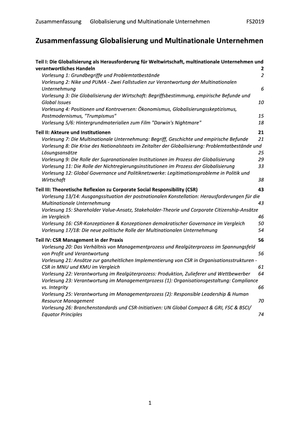 Inhalt der Vorlesung