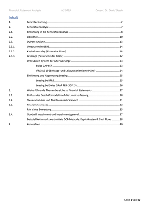 HS19 Zusammenfassung FSA