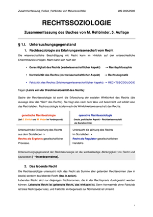 ZF Buch Rehbinder (Rechtssoziologie)