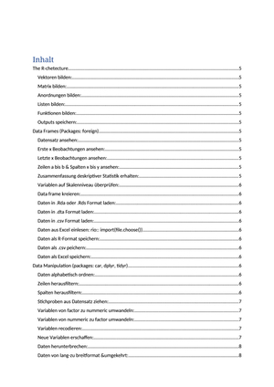 Wichtigste R-commands