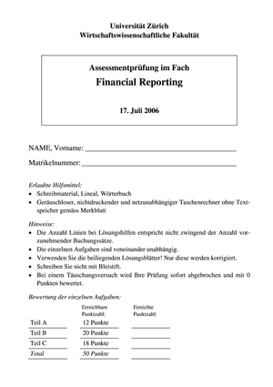 Prüfung Financial Reporting FS06 (#1)