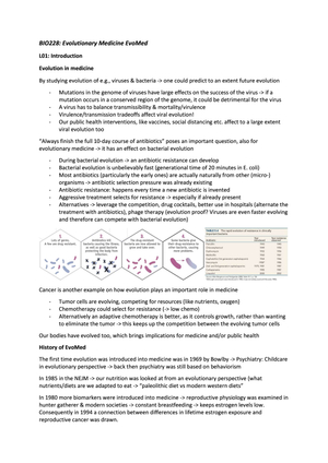 BIO228 Zusammenfassung HS21