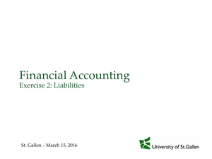Financial Accounting Exercise 2 Tutor Solutions