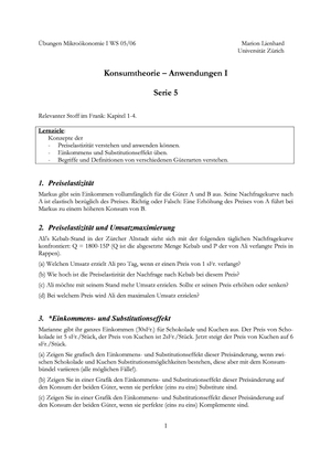 Mikro I HS05: Übung 5