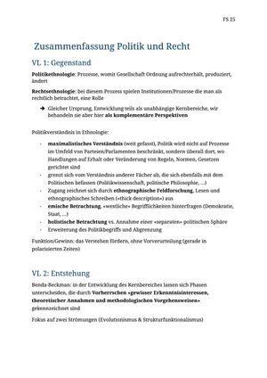 Kernbereich Politik & Recht