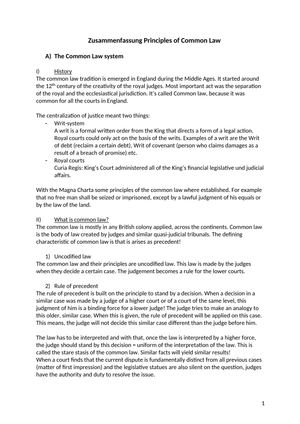 ZF Principles of Common Law