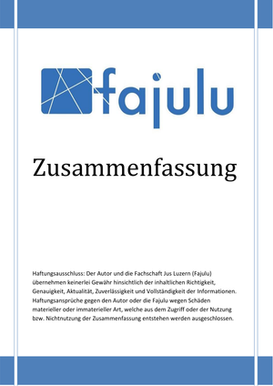 Verwaltungsrecht I ZSF