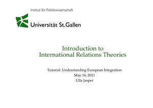 IRT: Tutorial #4 FS2011