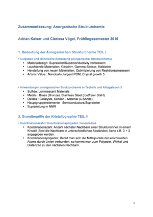 Zusammenfassung, vollständig AC VI