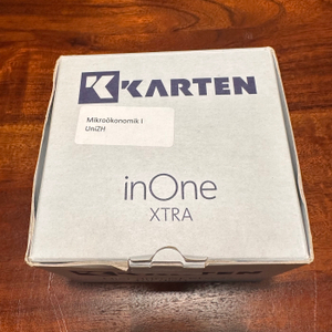 Karteikarten Mikroökonomik 1 Uniseminar UZH