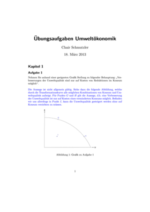 Übungsaufgaben & Musterlösung