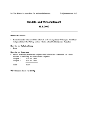 HaWi Prüfung 2012 #2