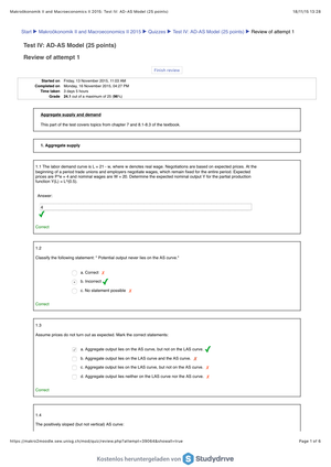 Makro II Online-Test IV (2015)