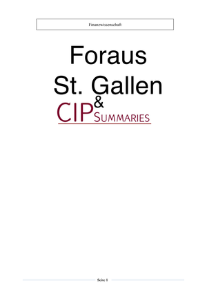 Finanzwissenschaft ZSF