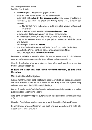 Top 10 Quellen der Griechischen Antike