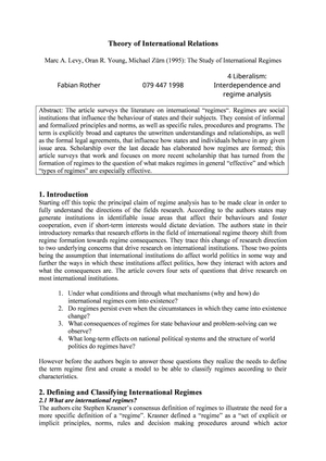 IRT ZSF - Levy, Young & Zürn: The Study of Interna