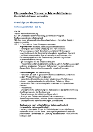 Steuerrecht ZF