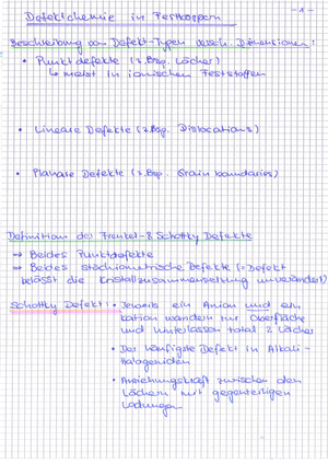 Defektchemie, Kap. 7