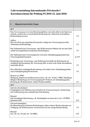 Int. Privatrecht Prüfung 2010