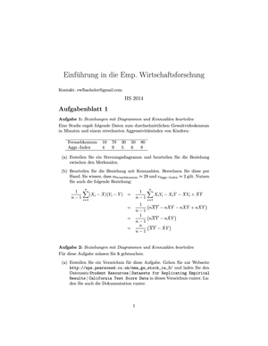 Übungsserien HS 2014