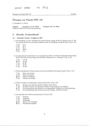 PHY 127 FS14 Übung 2