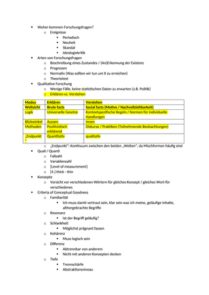 Methoden II Tutorial I Lösung