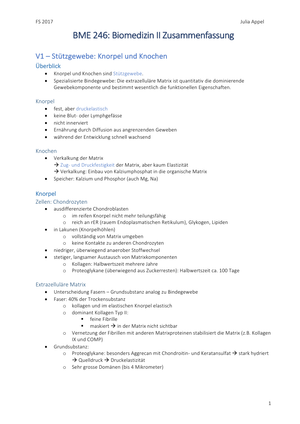 BME 246 Zusammenfassung