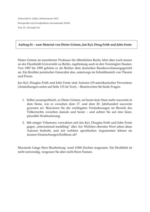 HS15 - Aufgabenstellung 1