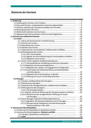 Zusammenfassung Biochemie der Hormone