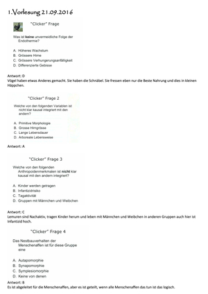 Klickerfragen van Schaik