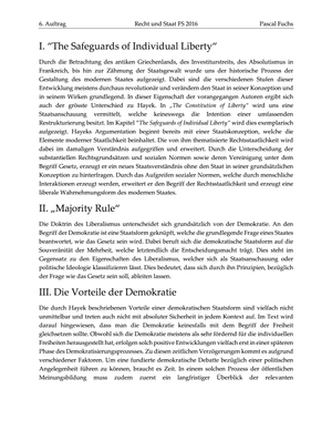 Recht & Staat - Lösung Auftrag 6 FS16