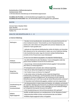 Raster Analyse der Staaten HS15