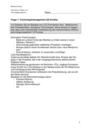 IMT Prüfung 2009 + Musterlösung