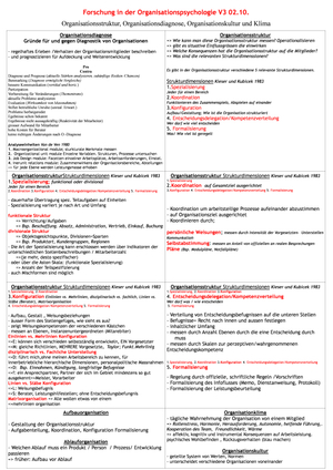 Forschung in der Organisationspsychologie V3